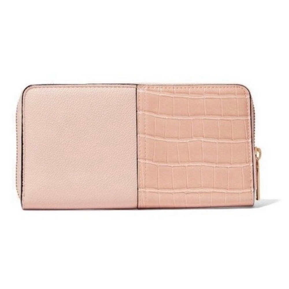 NEW! The VICTORIA’S SECRET Wallet Colorblock V Monogram Hardware Pastel Pink - Picture 2 of 8